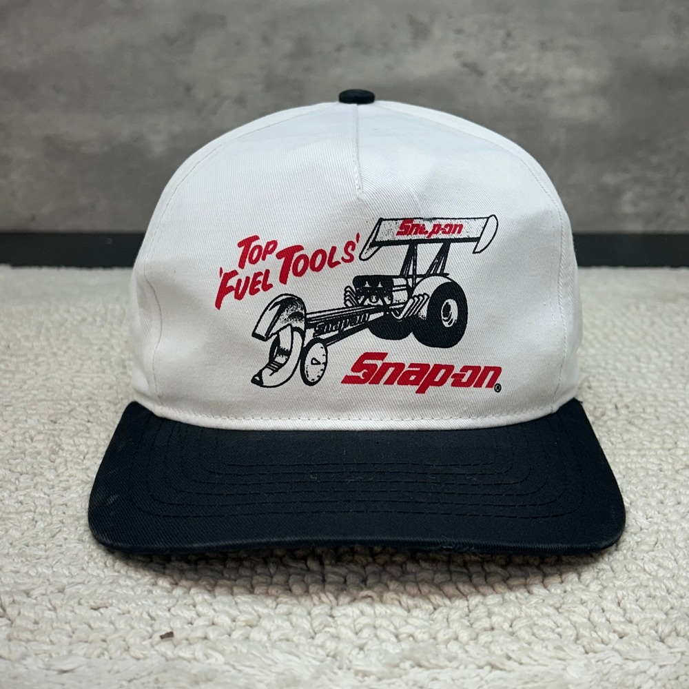 90s Vintage Snap On Racing Snapback Hat OSFA Tools Nascar Dragster F1 Cap